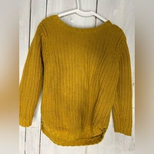 Cozy Mustard Yellow Kids's Sweater